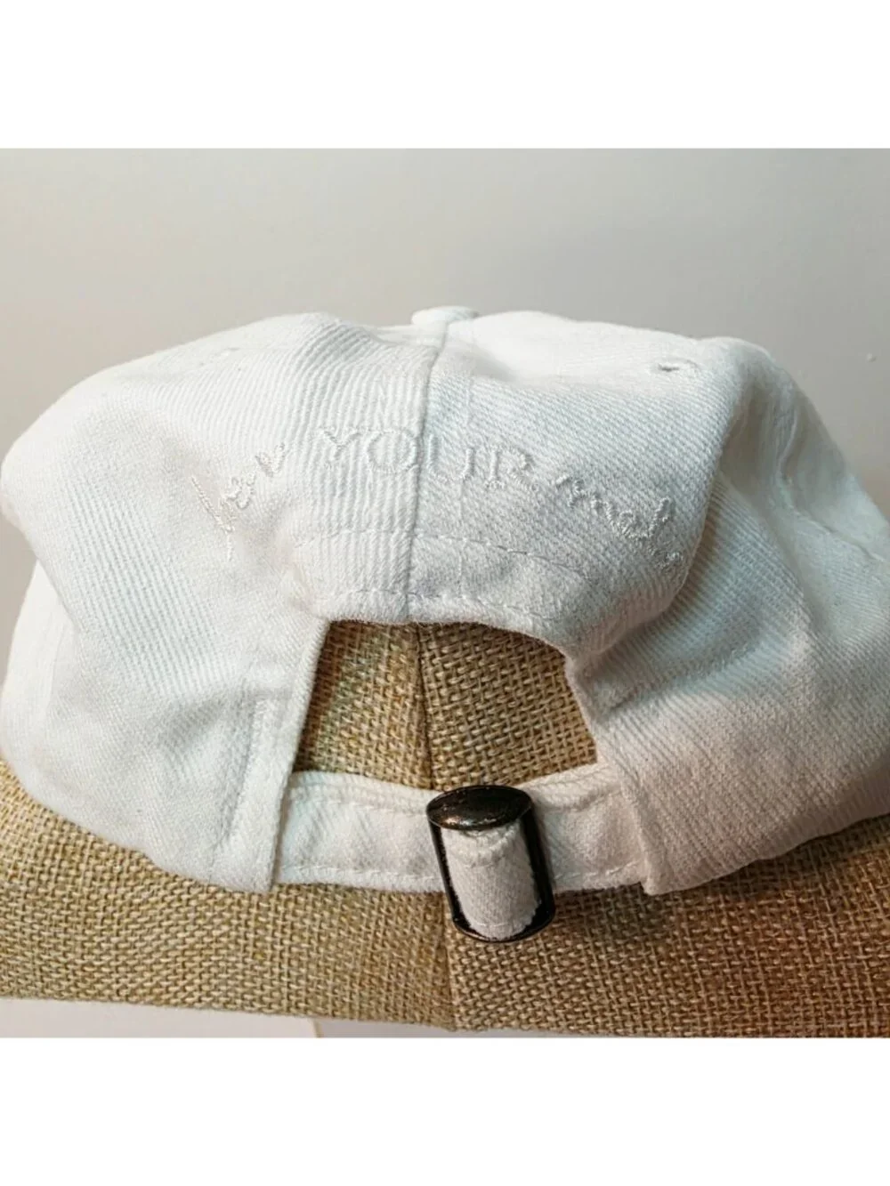 Disney Minnie Mouse Love Your Melon White Denim Hat Baseball Cap